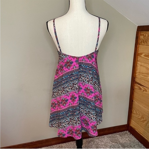 Show Me Your Mumu Bella Mini Dress in La Boheme Pink Small - Picture 5 of 12
